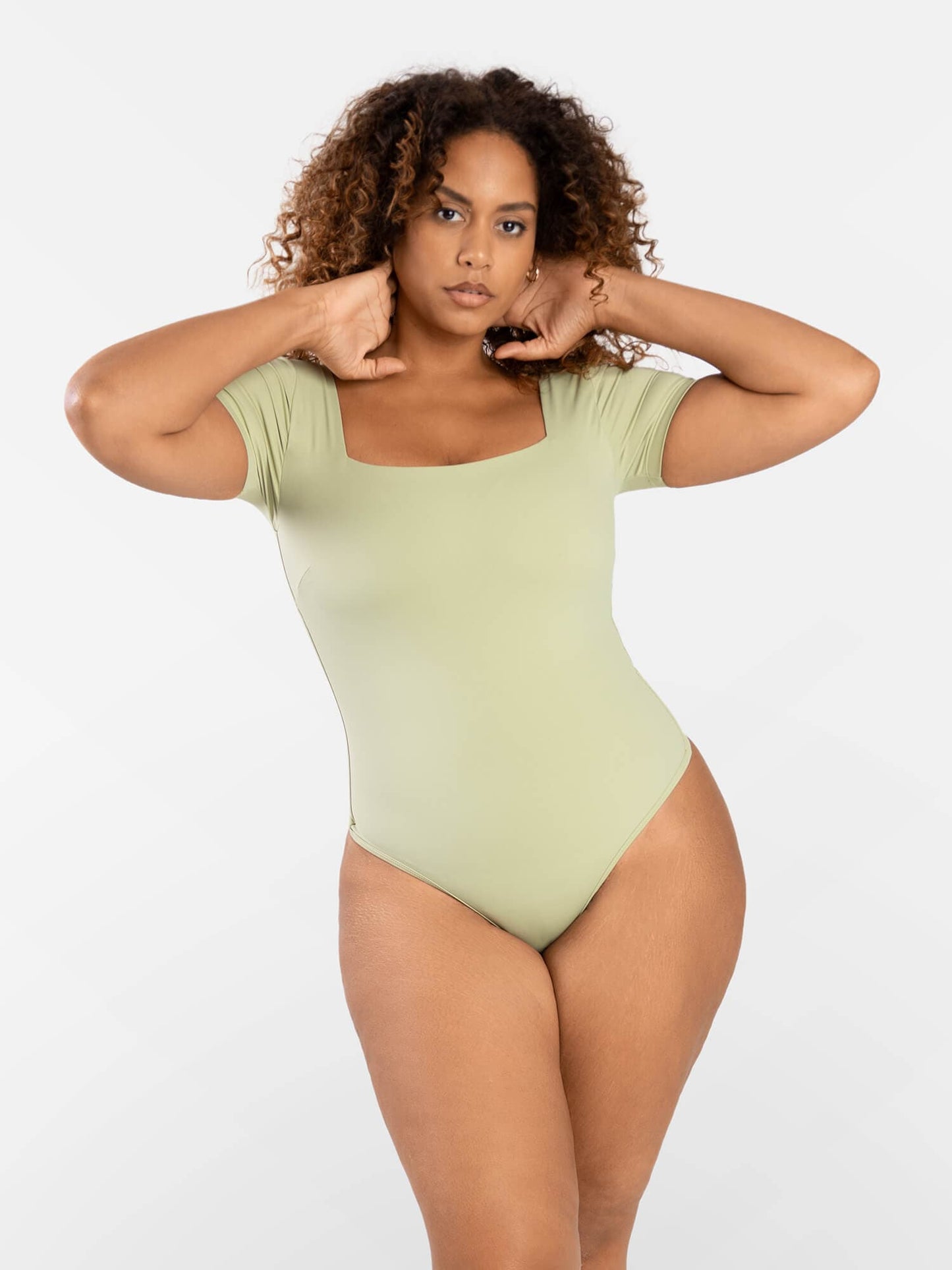 Square Neck Thong Bodysuits