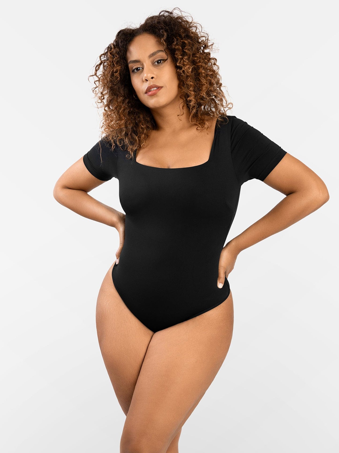 Square Neck Thong Bodysuits